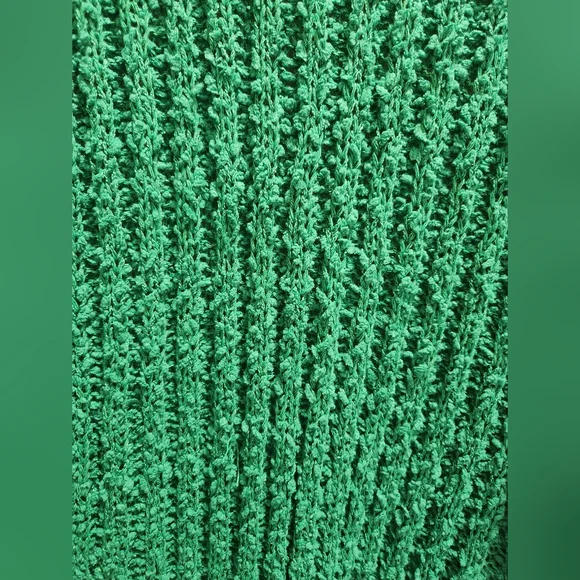 Sweet Generis Sft Knit Green Long Cardigan Sweater with Pockets - Picture 7 of 9